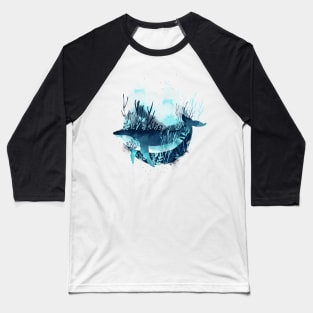 Free Whale Baseball T-Shirt